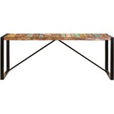  Blagovaonski stol od masivnog obnovljenog drva 200x100x75 cm | shoptok.hr
