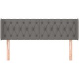  Uzglavlje s ušima tamnosivo 147x16x78/88 cm od tkanine | shoptok.hr