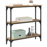 vidaXL Konzolna miza s polico artisan hrast 75 x 22.5 x 75 cm | Shoptok.si