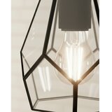 Eglo visilica Mardyke 43643, 1x E27, Ø23 cm, crna i prozirno staklo | shoptok.hr