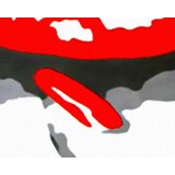  Ročno izdelana slika POP Art RED LIPS 1-delna (POP ART slike) | Shoptok.si