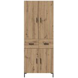  Highboard Umjetnički hrast 69,5 x 34 x 180 cm Konstruirano drvo Slike