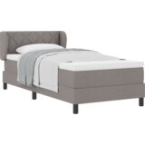 Box Spring Krevet s Madracem u Taupeu 90x200 cm Tkanina | shoptok.hr