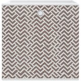  Sklopive kutije za pohranu 10 kom smeđe 32x32x32 cm od tkanine | shoptok.hr