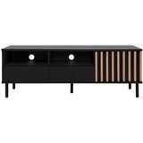 Livetastic nizka omarica črna, hrast artisan | Shoptok.si