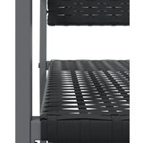  Vrtne stolice 2 kom crne 54 x 62,5 x 89 cm od poliratana | shoptok.hr