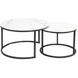 Molarem Home Set stolića ATLANTA C - efekt bijelog mramora | shoptok.hr