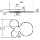  Redo 01-3105 - LED stropna svetiljka ATOM LED/20W/230V | Eponuda.com