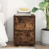  Nočna omarica Dimljeni oreh 30,5 x 30 x 43 cm Konstruiran les, (5000091639) | Shoptok.si