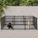  Zunanji pasji boks jeklo 5,63 m², (20799149) | Shoptok.si