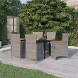  7-dijelni vrtni blagovaonski set s jastucima sivi | shoptok.hr