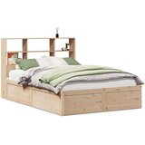 vidaXL Posteljni okvir brez vzmetnice 160x200 cm trdna borovina | Shoptok.si