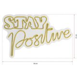 WALLXPERT dekorativna plastična led rasveta stay positive yellow | ePonuda.com