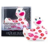 my duckie romance 2.0 - vodoodporni klitorisni vibrator (belo-rožnata)