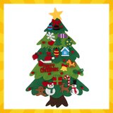  Božićno drvce - Filc, 26 ukrasa + LED lampice | shoptok.hr