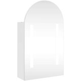 vidaXL kupaonski ormarić s ogledalom led lučni bijeli 42 x 13 x 70 cm | shoptok.hr