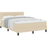 Box Postelja boxspring z vzmetnico krema 140 x 190 cm blago, (5000128659) | Shoptok.si