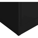 vidaXL Omara s ključavnico črna 90x40x180 cm jeklo | Shoptok.si