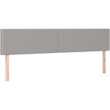  Posteljno vzglavje 2 kosa svetlo sivo 90x5x78/88 cm blago, (20952404) | Shoptok.si