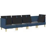  Set namještaja za dnevni boravak s jastukom 4 pcs Plava Tkanina | shoptok.hr