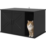  Mačja Kuća Crna 85 x 55 x 50 cm Konstruirano drvo | shoptok.hr