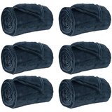  Pokrivači za bacanje 6 kom. Mornarsko plava 200 x 150 cm Runo | shoptok.hr