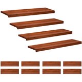 Step treads 12 kom. 90 x 30 x 2 cm Smeđa Čvrsto drvo bukve | shoptok.hr