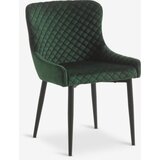 Trpezarijska stolica baršun zelena/crna Cene