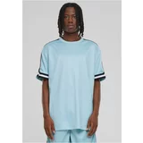 UC Men Men's Oversized Stripes Mesh T-Shirt - Ocean Blue