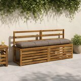  Jastučić za klupu VIANEN 100% poliester Sivosmeđa - Sivosmeđa 140 x 30 x 12 cm | shoptok.hr