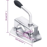  potporni kotač 60 mm s 2 potporne cijevi i 2 stezaljke | shoptok.hr