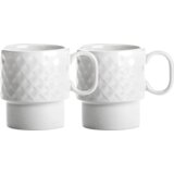 Sagaform Coffee & More 2-delni set skodelic za kavo - White | Shoptok.si
