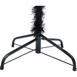  Umjetno osvijetljeno božićno drvce sa stalkom crno 240 cm PVC | shoptok.hr