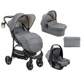 Kikka Boo kolica Selina premium 3u1 set sa I-SIZE autosedištem i tvrdom korpom Light Grey | ePonuda.com