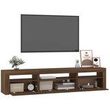 TV ormarić s LED svjetlima boja smeđeg hrasta 195x35x40 cm | shoptok.hr