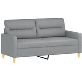  3-dijelni set sofa s jastucima svjetlosivi od tkanine | shoptok.hr