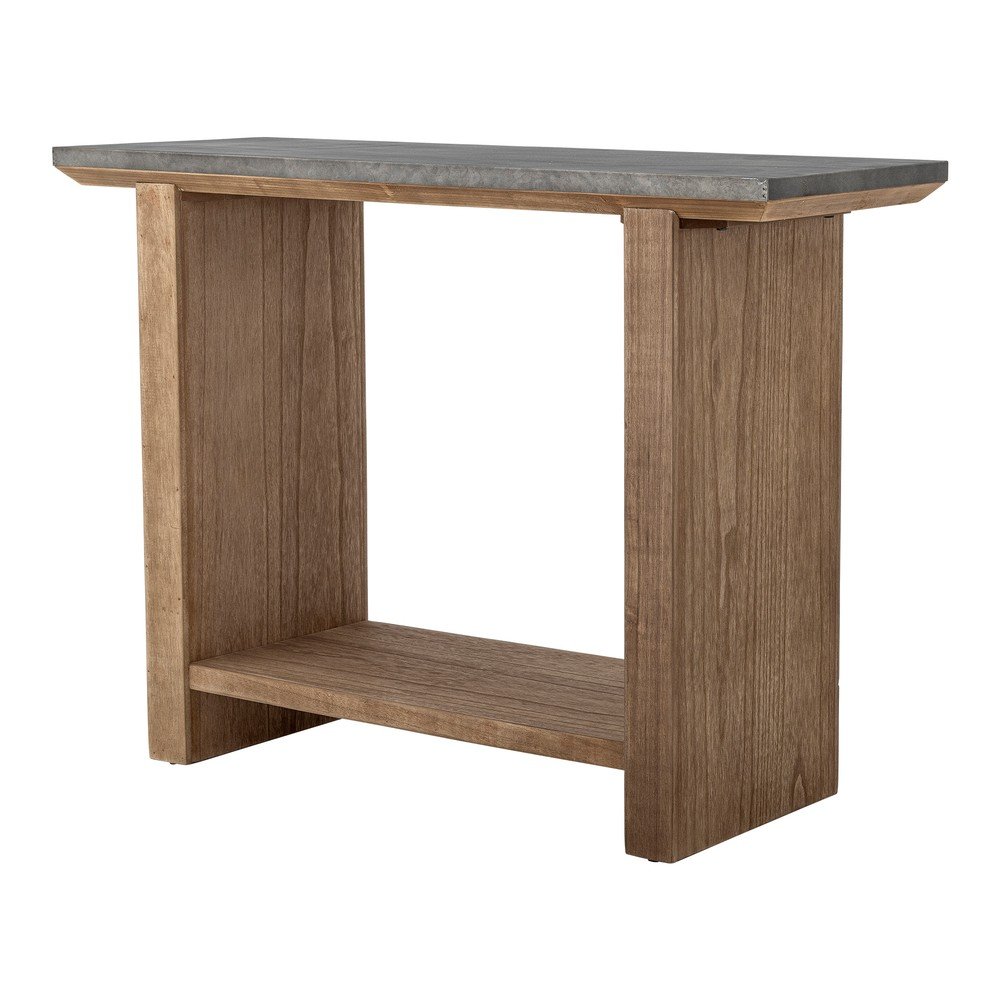 Bloomingville Pomoćni stol s metalnom stolnom pločom u prirodnoj boji 40x110 cm Riva – Cijene