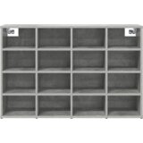 vidaXL Omara za čevlje Betonsko siva 52.5 x 30 x 50 cm Konstruiran les | Shoptok.si