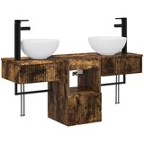  Set namještaja za kupaonicu 3 kom. Dimljeni hrast Smeđa 40 x 41 x 56 cm | shoptok.hr