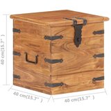 vidaXL Škrinja od masivnog bagremovog drva 40 x 40 x 40 cm | shoptok.hr