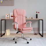  Uredski naslonjač od umjetne kože ružičasti | shoptok.hr