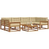  Set vanjskih sofa 7 pcs Prirodna i bež | shoptok.hr