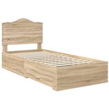  Konstrukcija postelje Sonoma hrast 90 x 200 cm Konstruiran les, (5000102492) | Shoptok.si