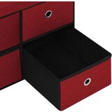  Sklopiva klupa za pohranu boja vina 76x38x38 cm umjetno platno | shoptok.hr