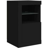  Komoda s LED svjetlima crna 163x37x67 cm | shoptok.hr