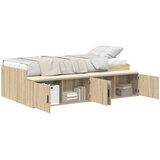  Krevetna konstrukcija s ladicama Sonoma hrast 90 x 200 cm | shoptok.hr