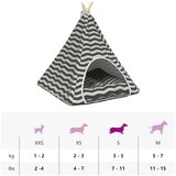  Kućica za ljubimce s jastukom Bijela i siva 60 x 60 x 70 cm - S (42 x 39 x 54 cm) | shoptok.hr