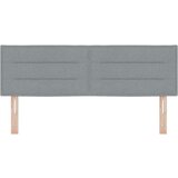 vidaXL Naslon za glavu Set od 2 Svjetlosiva Tkanina 160 x 7 x 78 cm | shoptok.hr
