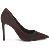 Steve Madden Salonarji BROWN SUED THRIVE Kostanjeva Cene