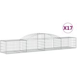  Lučne gabionske košare 17 kom 300x50x40/60 cm pocinčano željezo | shoptok.hr